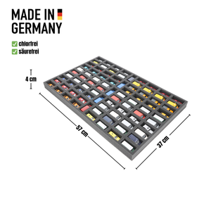 570 mm x 370 mm x 35 mm Schaumstoffeinlage für Modellautos 1:87 - 85 Fächer - JV035A001