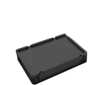 DDEB070ESD Eurobehälter / Euro Box mit Scharnierdeckel ED 43/75 HG