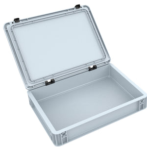 DDEB070 Eurobehälter / Euro Box mit Scharnierdeckel ED 43/75 HG