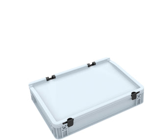DDEB070 Eurobehälter / Euro Box mit Scharnierdeckel ED 43/75 HG