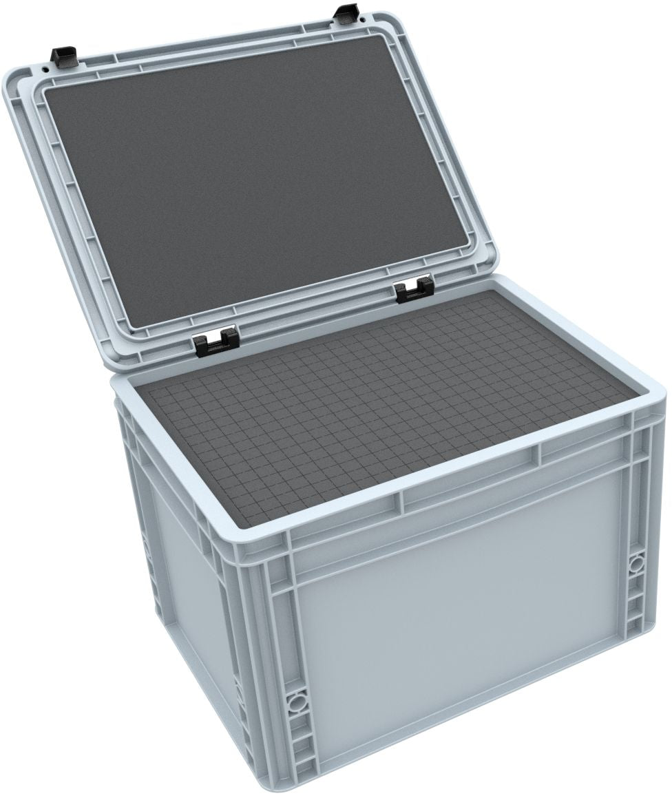 ED 43/27 HG Euro container / Euro box with hinged lid 400 x 300 x 285 ...
