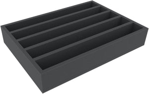 360 mm x 260 mm x 65 mm foam insert for model railway - 00 scale - 5 compartments - for upright storage - DD065A002
