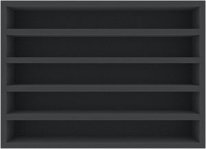 360 mm x 260 mm x 65 mm foam insert for model railway - 00 scale - 5 compartments - for upright storage - DD065A002