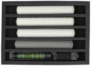 360 mm x 260 mm x 65 mm foam insert for model railway - 00 scale - 5 compartments - for upright storage - DD065A002