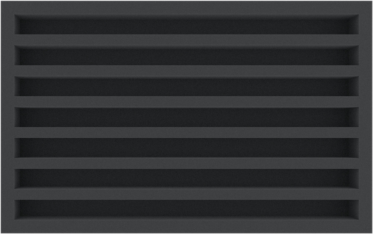 Foam insert TT gauge - standing - 7 slots for model railway - DS050A005