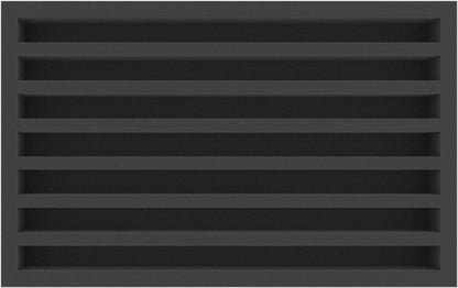 Foam insert TT gauge - standing - 7 slots for model railway - DS050A005