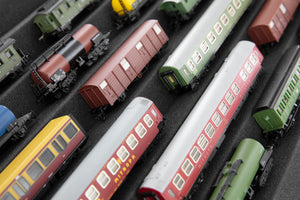 Eurobox 60 x 40 cm Set for model railway with Zugliege - 7 compartments for TT gauge