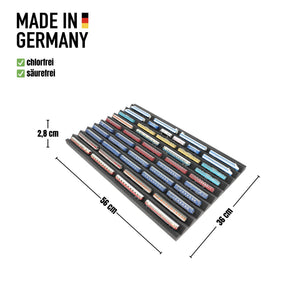 Zugliege 560 mm x 360 mm - Spur Z - 10 Fächer für Modelleisenbahn - EUMEWCA01