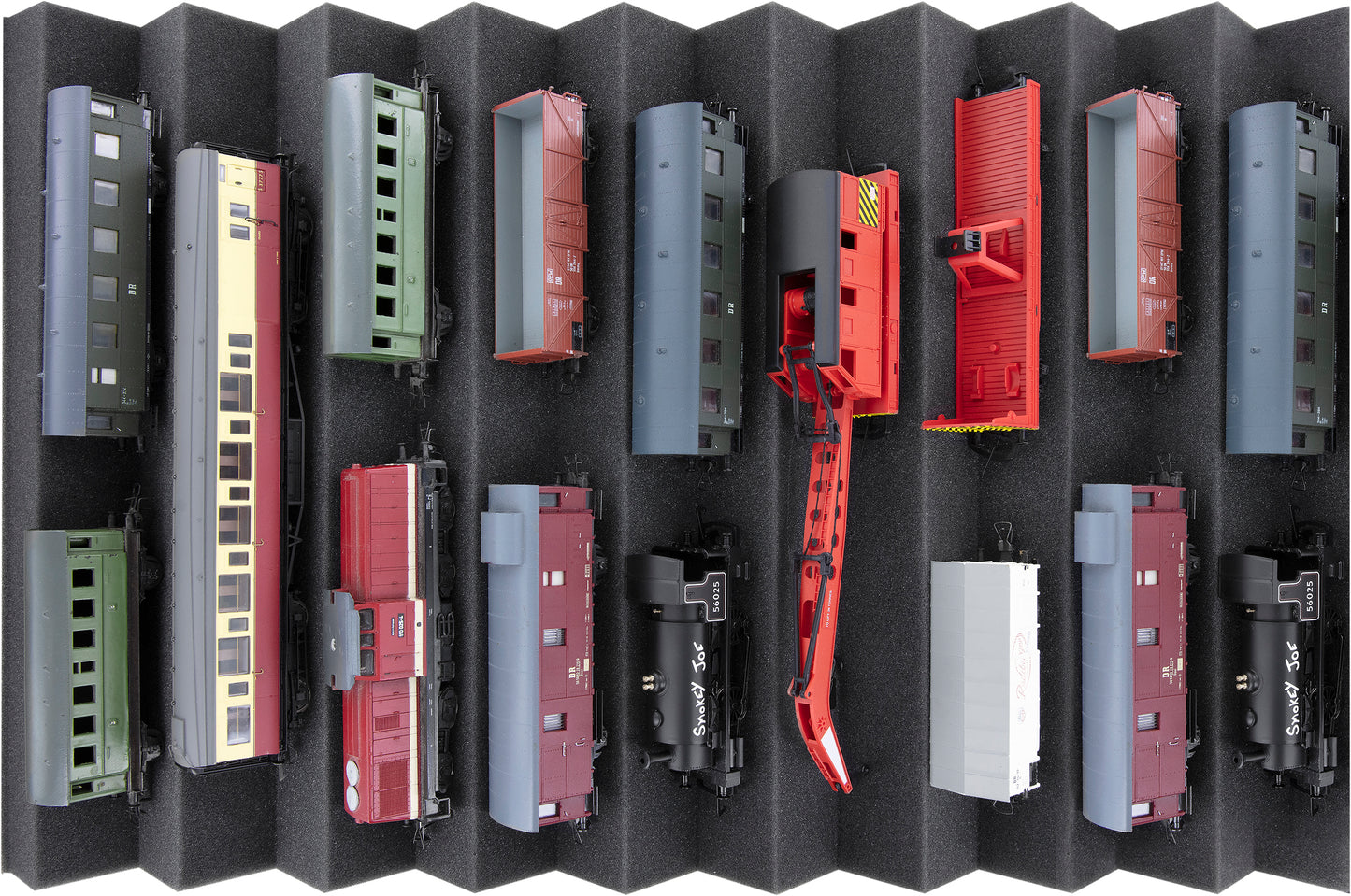 Train bed - Gauge H0 - 9 compartments for model railway - EUMFJLA01