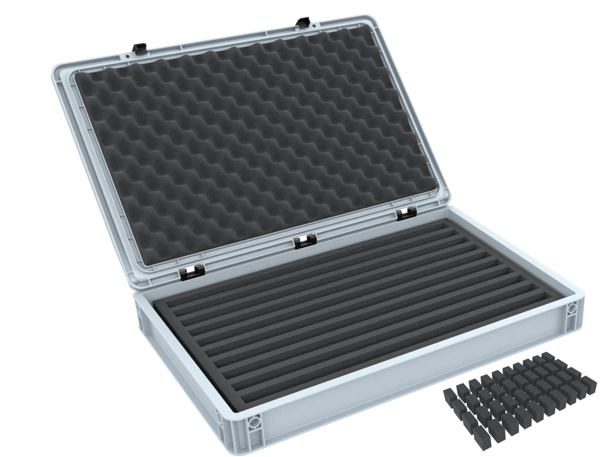 Euro container for model railway - 10 slots for N gauge - standing