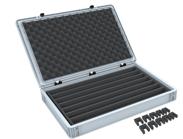 Euro container for model railway - 7 slots for TT gauge lying