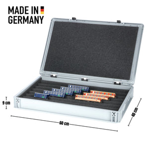 Eurobox 60x40 Set with Zugliege - 7 compartments for H0e gauge - for model railway locomotives, wagons and vehicles