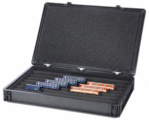 Eurobox 60x40 Set with Zugliege - 7 compartments for H0e gauge - for model railway locomotives, wagons and vehicles