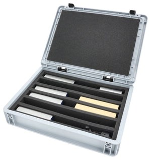 Eurobox 40 x 30 cm Set for model railway - H0e scale - 6 compartments - foam insert for upright storage