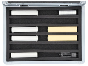 Eurobox 40 x 30 cm Set for model railway - H0e scale - 6 compartments - foam insert for upright storage