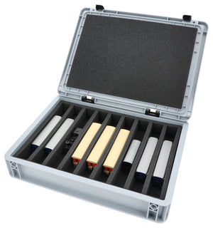 Eurobox 40 x 30 cm Set for model railway - H0e scale - 9 compartments - foam insert for upright storage