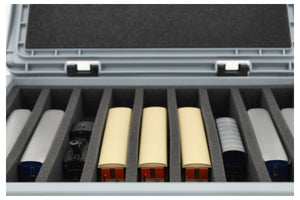 Eurobox 40 x 30 cm Set for model railway - H0e scale - 9 compartments - foam insert for upright storage