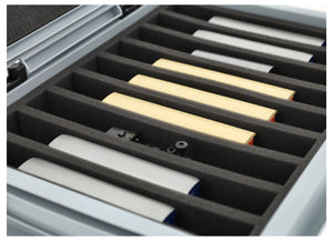 Eurobox 40 x 30 cm Set for model railway - H0e scale - 9 compartments - foam insert for upright storage