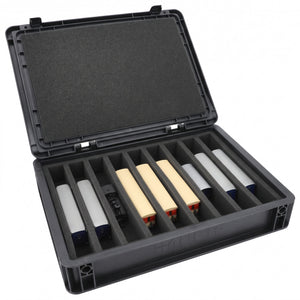 Eurobox 40 x 30 cm Set for model railway - H0e scale - 9 compartments - foam insert for upright storage