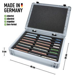 Eurobox 40 x 30 cm Set for model railway - Z scale - 8 compartments - foam insert for horizontal storage