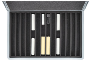 Feldherr Eurobox 60 x 40 cm Set für Modelleisenbahnen - Spur H0e - 14 Fächer - Schaumstoffeinlage zur stehenden Aufbewahrung