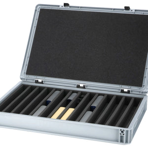 Feldherr Eurobox 60 x 40 cm Set für Modelleisenbahnen - Spur H0e - 14 Fächer - Schaumstoffeinlage zur stehenden Aufbewahrung