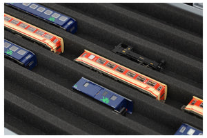 Feldherr Eurobox 60 x 40 cm set for model railways - H0e gauge - 7 compartments - foam insert for horizontal storage