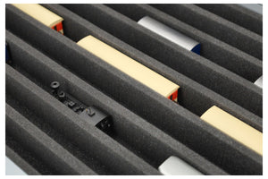 Eurobox 60 x 40 cm Set for model railway - H0e scale - 9 compartments - foam insert for upright storage