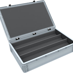 Feldherr Eurobox 60 x 40 cm Set with PanoramaLiege - 3 compartments for 0 scale - for model railways, locomotives and vehicles