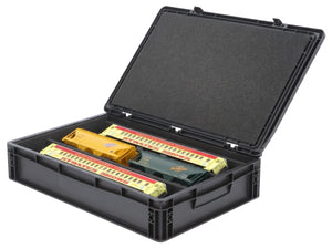 Eurobox 60 x 40 cm Set mit PanoramaLiege - 3 Fächer für Spur 0 - für Modelleisenbahnen, Loks und Fahrzeuge
