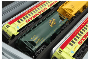 Eurobox 60 x 40 cm Set mit PanoramaLiege - 3 Fächer für Spur 0 - für Modelleisenbahnen, Loks und Fahrzeuge