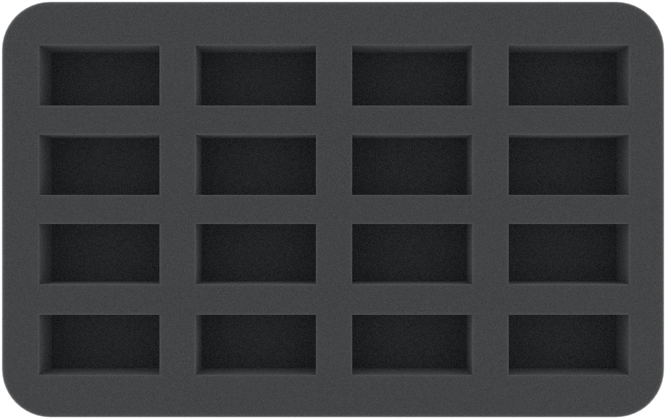 Schaumstoffeinlage für Modellautos 1: 87 - 16 Fächer - HS035A032