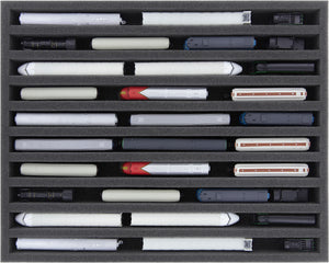Storage box FSLB040 for model railway - 10 bars for Z gauge - standing