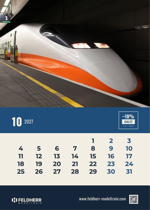 Feldherr Modeltrain A4 Kalender 2027