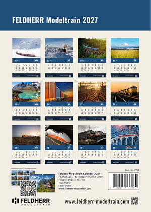Feldherr Modeltrain A4 Kalender 2027