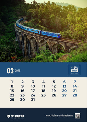 Feldherr Modeltrain A4 Kalender 2027