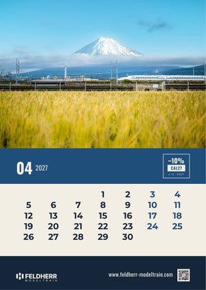 Feldherr Modeltrain A4 Kalender 2027