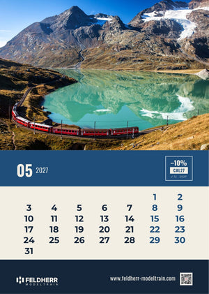 Feldherr Modeltrain A4 Kalender 2027