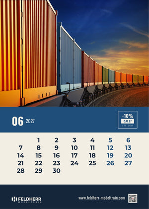 Feldherr Modeltrain A4 Kalender 2027