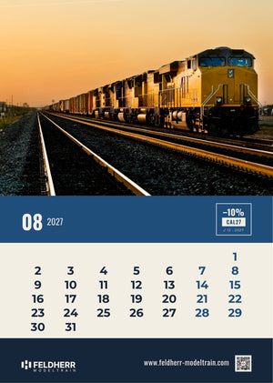 Feldherr Modeltrain A4 Kalender 2027