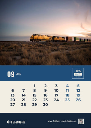 Feldherr Modeltrain A4 Kalender 2027