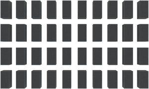 Distanzstücke Schaumstoffquader - für Spur Z / Spur N - 30 mm x 25 mm x 15 mm 40 Stück HS025A001