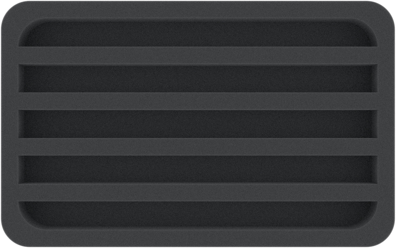 Foam insert Z gauge - horizontal - 5 slots for model railway - HS030A008