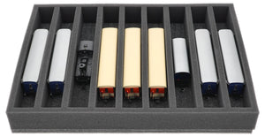 Foam insert for model railway - H0e scale - 9 compartments - for upright storage - IU050A003