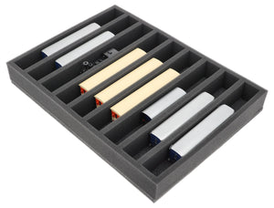 Foam insert for model railway - H0e scale - 9 compartments - for upright storage - IU050A003