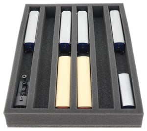 Foam insert for model railway - H0e scale - 6 compartments - for upright storage - IU050A004
