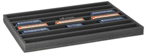 Foam insert for model railway - H0e scale - 7 compartments - for horizontal storage - JV040A007