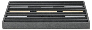 Foam insert for model railway - H0e scale - 9 compartments - for upright storage - JV050A007