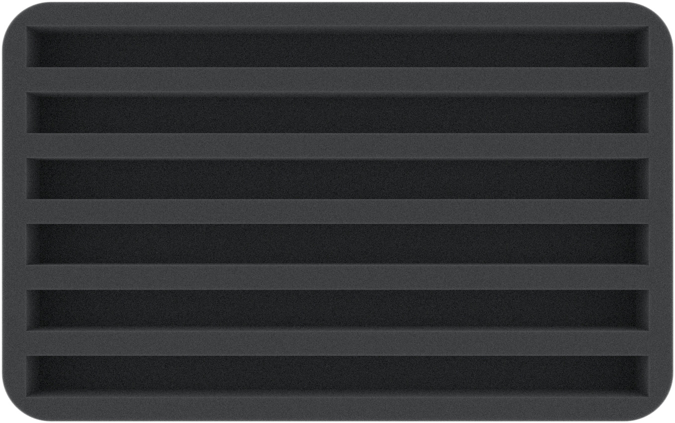 Foam insert Z gauge - standing - 6 slots for model railway - HS035A026