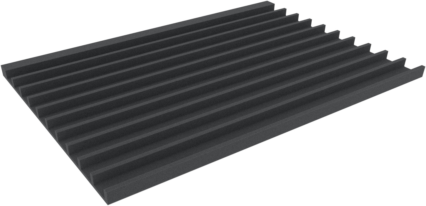 1005 mm x 715 mm x 43 mm foam insert for H0 gauge - lying - 10 bars for model railway - ZLUHO043B